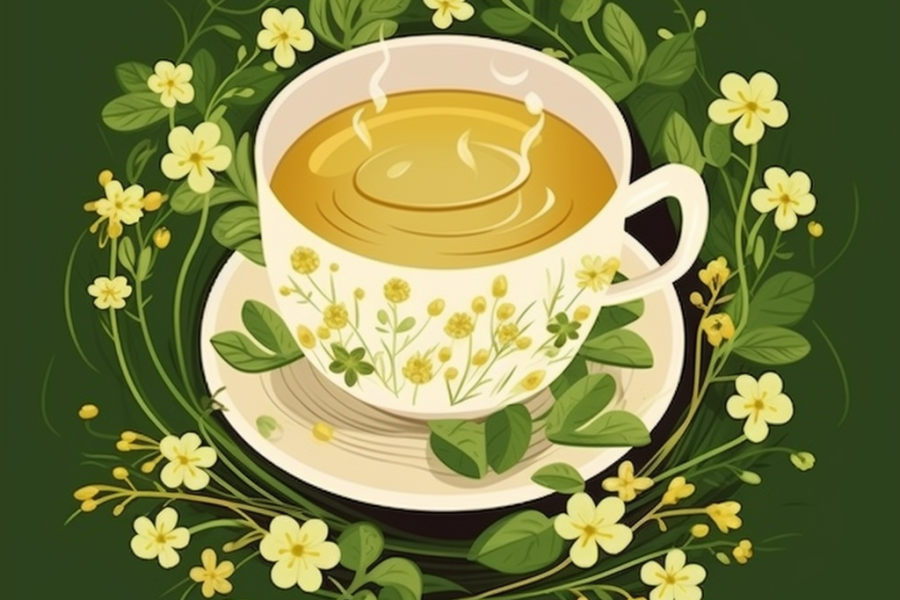 Čaj od Virka - Ilustracija šolje sa čajom od virka