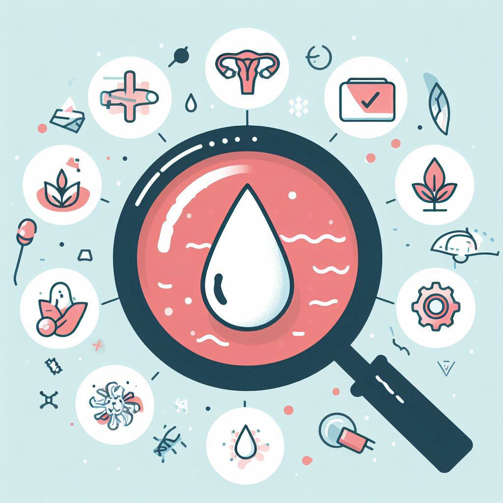 Beli Sekret i Menstruacija - Ilustracija